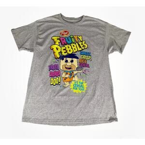 NWT Small Funko Pop Tee Fruity Pebbles Flintstones Gamestop Ad Icons T Shirt